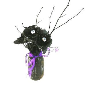 Handmade Halloween Floral Vase Decor Novelty Creepy  Spooky Eyeball